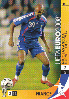 Nicolas Anelka France Panini Euro 2008 Card Game #161